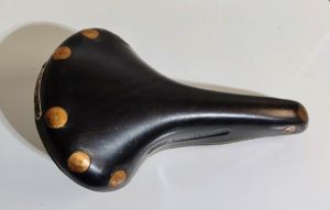Vintage leather bicycle saddle by BROOKS - New, never mounted
