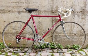 . Vintage Ciclotecnica racing bicycle with Campagnolo gears from 1977