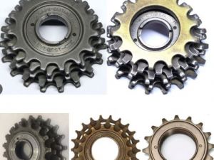 The history of rear sprockets and front chainrings for bicycles