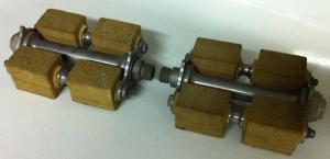 Vintage bicycle pedals from the 1930s - new, never mounted